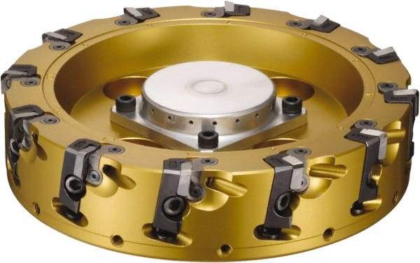 Sumitomo - 8 Inserts, 127mm Cut Diam, 38.1mm Arbor Diam, Indexable Square-Shoulder Face Mill - 63mm High, NF-SNEW 1204 Insert Compatibility, Series Sumidia - Industrial Tool & Supply