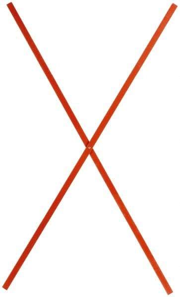 PRO-SAFE - Fiberglass Roll Up Sign Ribs - Orange, Compatible with Roll Up Signs - Industrial Tool & Supply