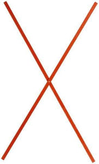 PRO-SAFE - Fiberglass Roll Up Sign Ribs - Orange, Compatible with Roll Up Signs - Industrial Tool & Supply