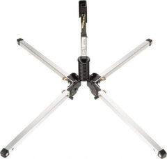 PRO-SAFE - 4' High, Roll-Up Traffic Sign Stand Kit - Aluminum/Steel, Compatible with 48" High x 48" Wide Signs, Silver & Black - Industrial Tool & Supply