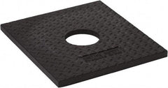 PRO-SAFE - 14" Wide x 3" High Rubber Delineator Base - 10 Lb, Black - Industrial Tool & Supply