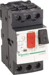 Schneider Electric - 25 Amp, 690 VAC at 50/60 Hz, 3 Pole, Bolt On, Clip Motor Circuit Breaker - Thermal Magnetic Trip, Multiple Breaking Capacity Ratings, 78mm Deep x 89mm High x 45mm Wide - Industrial Tool & Supply