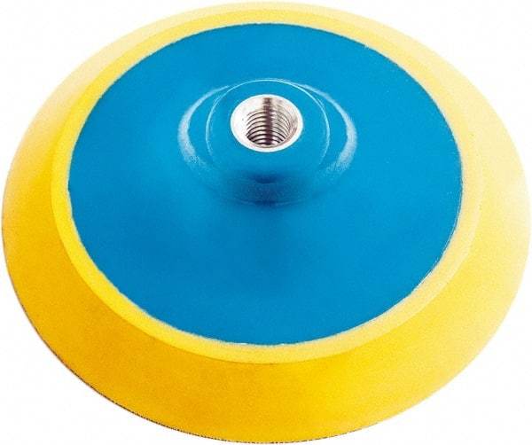 Tru-Maxx - 1" Diam Hook & Loop Disc Backing Pad - 1/4" Shank Diam, Medium Density, 18,000 RPM - Industrial Tool & Supply