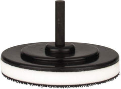Tru-Maxx - 3" Diam Hook & Loop Disc Backing Pad - 1/4" Shank Diam, Medium Density, 15,500 RPM - Industrial Tool & Supply