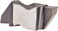 Kennametal - 4189NGP Grade KCU10, 4.8mm Cutting Width Carbide Grooving Insert - 6.35mm Max Depth of Cut, Right Hand, 0.57mm Corner Radius, AlTiN Finish - Industrial Tool & Supply