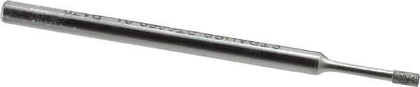 Strauss - 1/8" Head Thickness CBN Grinding Pin - 1/8" Shank Diam x 2" Shank Length, (170 Mesh Grit) - Industrial Tool & Supply