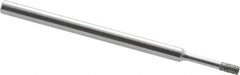 Strauss - 0.157" Head Thickness CBN Grinding Pin - 1/8" Shank Diam x 2" Shank Length, Fine Grade, 120 Grit - Industrial Tool & Supply