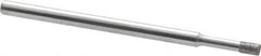 Strauss - 0.157" Head Thickness CBN Grinding Pin - 1/8" Shank Diam x 2" Shank Length, (170 Mesh Grit) - Industrial Tool & Supply