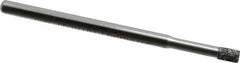 Strauss - 1/8" Head Diam x 0.157" Head Thickness CBN Grinding Pin - 1/8" Shank Diam x 2" Shank Length, Medium Grade, 80 Grit - Industrial Tool & Supply