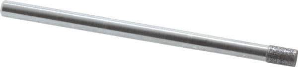 Strauss - 1/8" Head Diam x 0.197" Head Thickness CBN Grinding Pin - 1/8" Shank Diam x 2" Shank Length, (170 Mesh Grit) - Industrial Tool & Supply