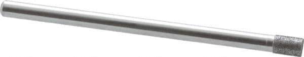 Strauss - 0.14" Head Diam x 0.197" Head Thickness CBN Grinding Pin - 1/8" Shank Diam x 2" Shank Length, (170 Mesh Grit) - Industrial Tool & Supply