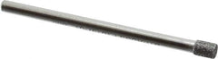 Strauss - 0.157" Head Diam x 0.197" Head Thickness CBN Grinding Pin - 1/8" Shank Diam x 2" Shank Length, Medium Grade, 80 Grit - Industrial Tool & Supply