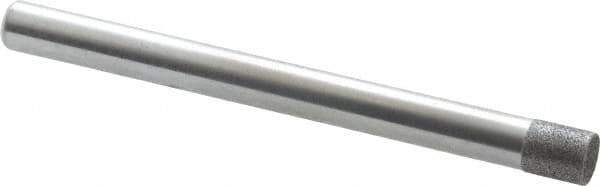 Strauss - 1/4" Head Diam x 0.276" Head Thickness CBN Grinding Pin - 1/4" Shank Diam x 3" Shank Length, (170 Mesh Grit) - Industrial Tool & Supply