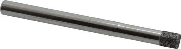 Strauss - 1/4" Head Diam x 0.276" Head Thickness CBN Grinding Pin - 1/4" Shank Diam x 3" Shank Length, Medium Grade, 80 Grit - Industrial Tool & Supply