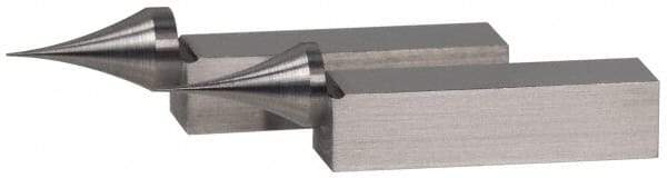 SPI - 2.05 Inch Overall Length, Gage Block Points - Concentricity +/-0.0002 Inch Accuracy, Sold As Pair, For Use with Rectangular Gage Blocks, 2 Pieces - Industrial Tool & Supply