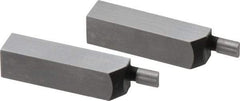 SPI - 1.58 Inch Overall Length, 0.315 Inch Jaw Thickness, 0.1 Inch Radius, Gage Block Cylindrical Jaws - Radius 0.00003 Inch, Pair 0.00004 Inch Accuracy, Sold As Pair, For Use with Rectangular Gage Blocks, 2 Pieces - Industrial Tool & Supply