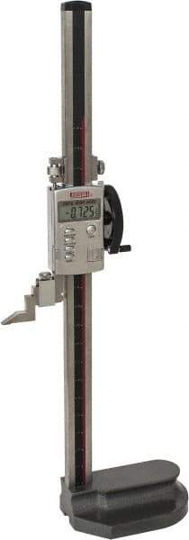 SPI - 18" Electronic Height Gage - 0.0005" Resolution, Accurate to 0.0015", LCD Display, SPC Data Output - Industrial Tool & Supply