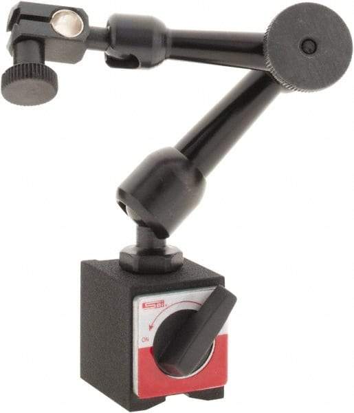 SPI - 72 Lb Magnetic Force, Indicator Positioner & Holder with Base - Articulated Arm, Rectangular Base, 1.38" Base Height, 1.42" Base Length, 1.18" Base Width - Industrial Tool & Supply