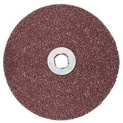 3M - 5" Diam 36+ Grit Fiber Disc - Very Coarse Grade, Ceramic, 12,000 Max RPM, Series 982C - Industrial Tool & Supply
