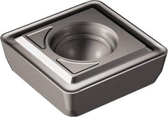 Sandvik Coromant - 880070406 GM 4324 Grade Carbide Indexable Insert Drill - TiCN/Al2O3 Coated, Square, 1/2" Inscr Circle, 0.1575" Thick, 0.0236" Cnr Rad - Industrial Tool & Supply