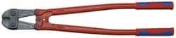 Knipex - 30" OAL, 37mm Jaw Length x 90mm Jaw Width, Bolt Cutter Pliers - Standard Head, Steel Tube, Power-Coated Handles - Industrial Tool & Supply