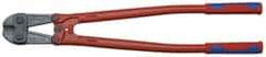 Knipex - 30" OAL, 37mm Jaw Length x 90mm Jaw Width, Bolt Cutter Pliers - Standard Head, Steel Tube, Power-Coated Handles - Industrial Tool & Supply