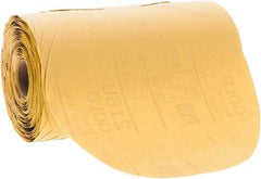 3M - Adhesive PSA Disc - Extra Fine Grade, Gold, Paper Backing, Flexible, Use with Random Orbital Sanders - Industrial Tool & Supply
