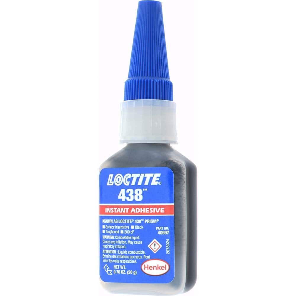 Loctite - 20 g Bottle Black Instant Adhesive - Exact Industrial Supply