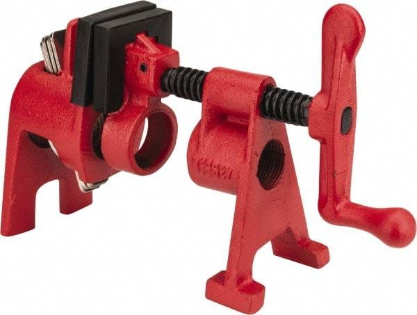 Bessey - 3/4" Pipe, 1-11/16" Throat Depth, 1-11/16" Clamp Face, H Style Pipe Clamp - Industrial Tool & Supply