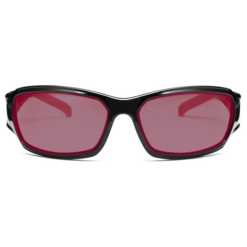 Odin HCP Red Lens Black Safety Glasses - Industrial Tool & Supply