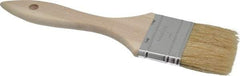 Premier Paint Roller - 3" Flat Hog Chip Brush - 1-3/4" Bristle Length, 5" Wood Dowel Handle - Industrial Tool & Supply