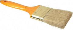 Premier Paint Roller - 2-1/2" Flat Hog Varnish Brush - 2-3/4" Bristle Length, 7" Wood Handle - Industrial Tool & Supply