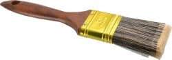 Premier Paint Roller - 2" Flat Synthetic Varnish Brush - 2-1/2" Bristle Length, 7" Wood Handle - Industrial Tool & Supply