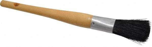 Premier Paint Roller - 3/4" Oval Hog Sash Brush - 2-1/2" Bristle Length, 8" Wood Handle - Industrial Tool & Supply