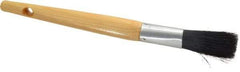 Premier Paint Roller - 3/8" Oval Hog Sash Brush - 2" Bristle Length, 6" Wood Handle - Industrial Tool & Supply