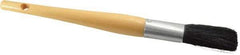 Premier Paint Roller - 1/2" Oval Hog Sash Brush - 2-1/4" Bristle Length, 6" Wood Handle - Industrial Tool & Supply