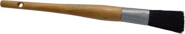 Premier Paint Roller - 5/8" Oval Hog Sash Brush - 2-1/4" Bristle Length, 6" Wood Handle - Industrial Tool & Supply