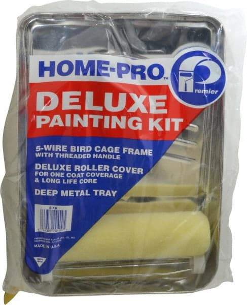 Premier Paint Roller - Paint Roller Set - 9" Wide, Includes Paint Tray, Roller Cover & Frame - Industrial Tool & Supply