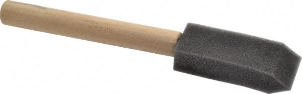Premier Paint Roller - 1" Foam Foam Paint Brush - 2-1/2" Bristle Length, 4" Wood Handle - Industrial Tool & Supply