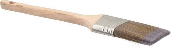 Premier Paint Roller - 2" Angled Synthetic Sash Brush - 2-3/4" Bristle Length, 9" Wood Rattail Handle - Industrial Tool & Supply