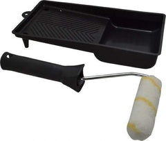 Premier Paint Roller - Mini Paint Roller Set - 4" Wide, Includes Paint Tray & Roller Cover - Industrial Tool & Supply