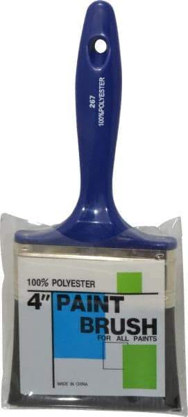 Premier Paint Roller - 4" Synthetic Wall Brush - 2-3/4" Bristle Length, 6-3/4" Plastic Handle - Industrial Tool & Supply