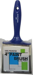 Premier Paint Roller - 4" Synthetic Wall Brush - 2-3/4" Bristle Length, 6-3/4" Plastic Handle - Industrial Tool & Supply