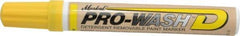Markal - Yellow Oil-Based Paint Marker - Fine Tip, Alcohol Base Ink - Industrial Tool & Supply