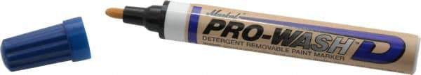 Markal - Blue Oil-Based Paint Marker - Fine Tip, Alcohol Base Ink - Industrial Tool & Supply