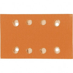 Dynabrade - 5 x 3-1/4" Rectangular Hook Face Backing Pad - Dynabug II Compatible, Screw Attachment, Vacuum Pad, 3/8" Thick, Medium Density, Short Nap - Industrial Tool & Supply
