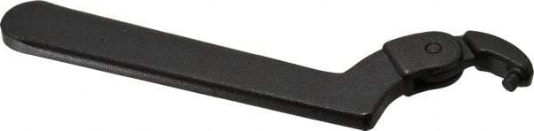 Proto - 3/4" to 2" Capacity, Black Oxide Finish, Adjustable Pin Spanner Wrench - 6-3/8" OAL, 5/32" Hook Pin Height - Industrial Tool & Supply