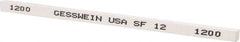 Made in USA - 1200 Grit Aluminum Oxide Square Polishing Stone - Ultra Fine Grade, 5/32" Wide x 4" Long x 5/32" Thick - Industrial Tool & Supply