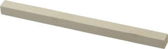 Made in USA - 800 Grit Aluminum Oxide Square Polishing Stone - Super Fine Grade, 1/4" Wide x 4" Long x 1/4" Thick - Industrial Tool & Supply