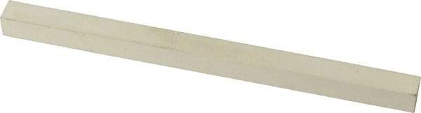 Made in USA - 900 Grit Aluminum Oxide Square Polishing Stone - Super Fine Grade, 1/4" Wide x 4" Long x 1/4" Thick - Industrial Tool & Supply